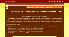 Desktop Screenshot of dominioslibres.info